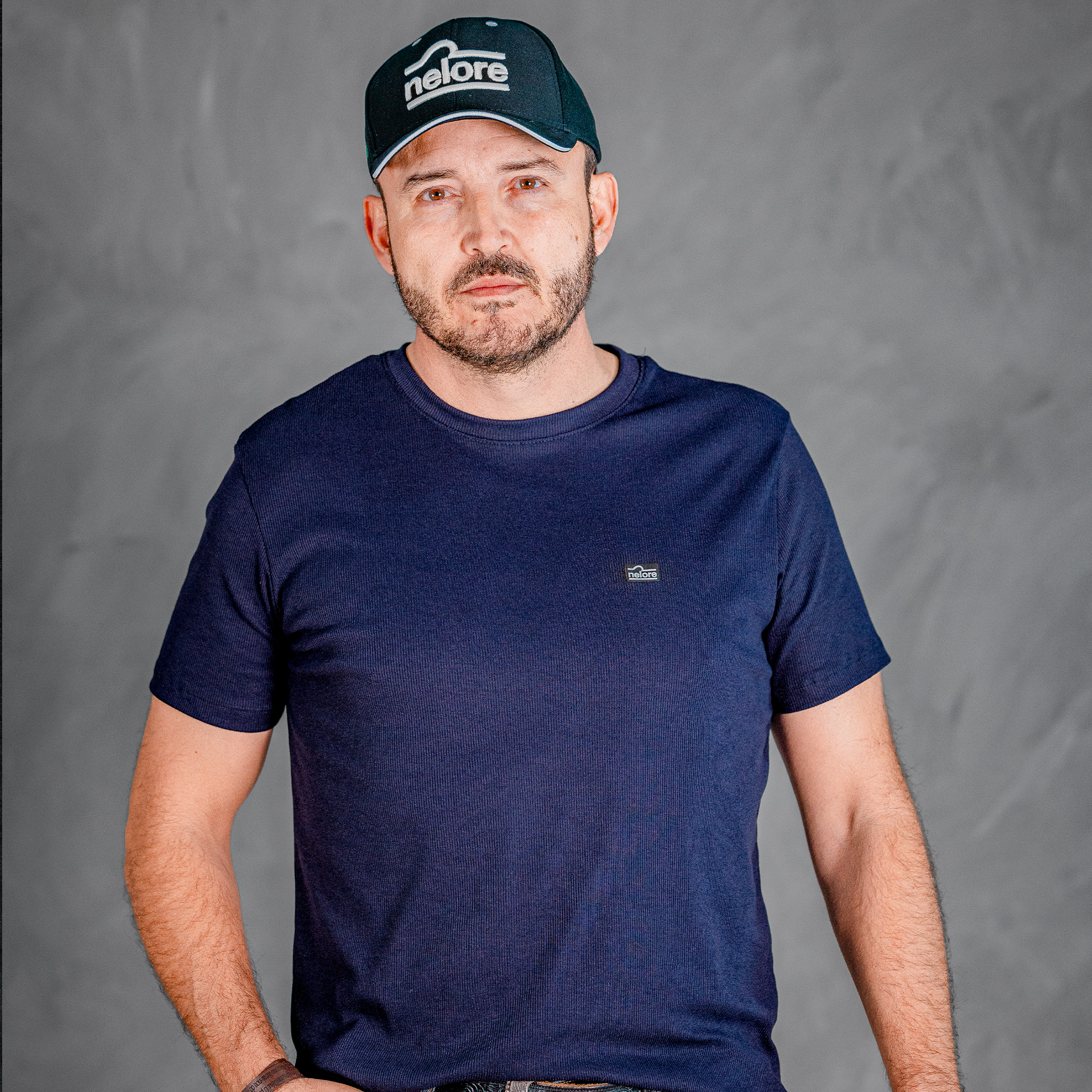 Camiseta Texturizada (Azul Marinho)