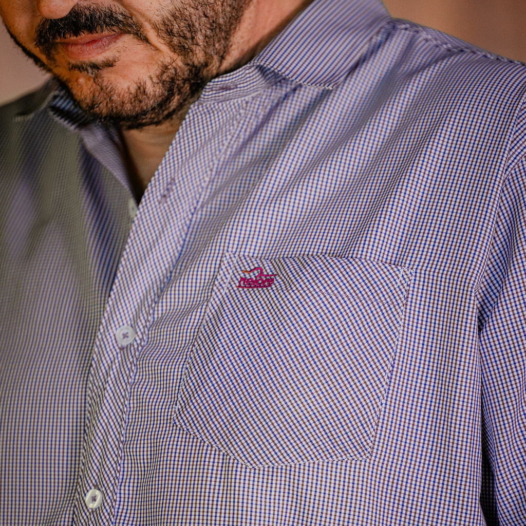 Camisa Xadrez Bordô (Manga Longa)