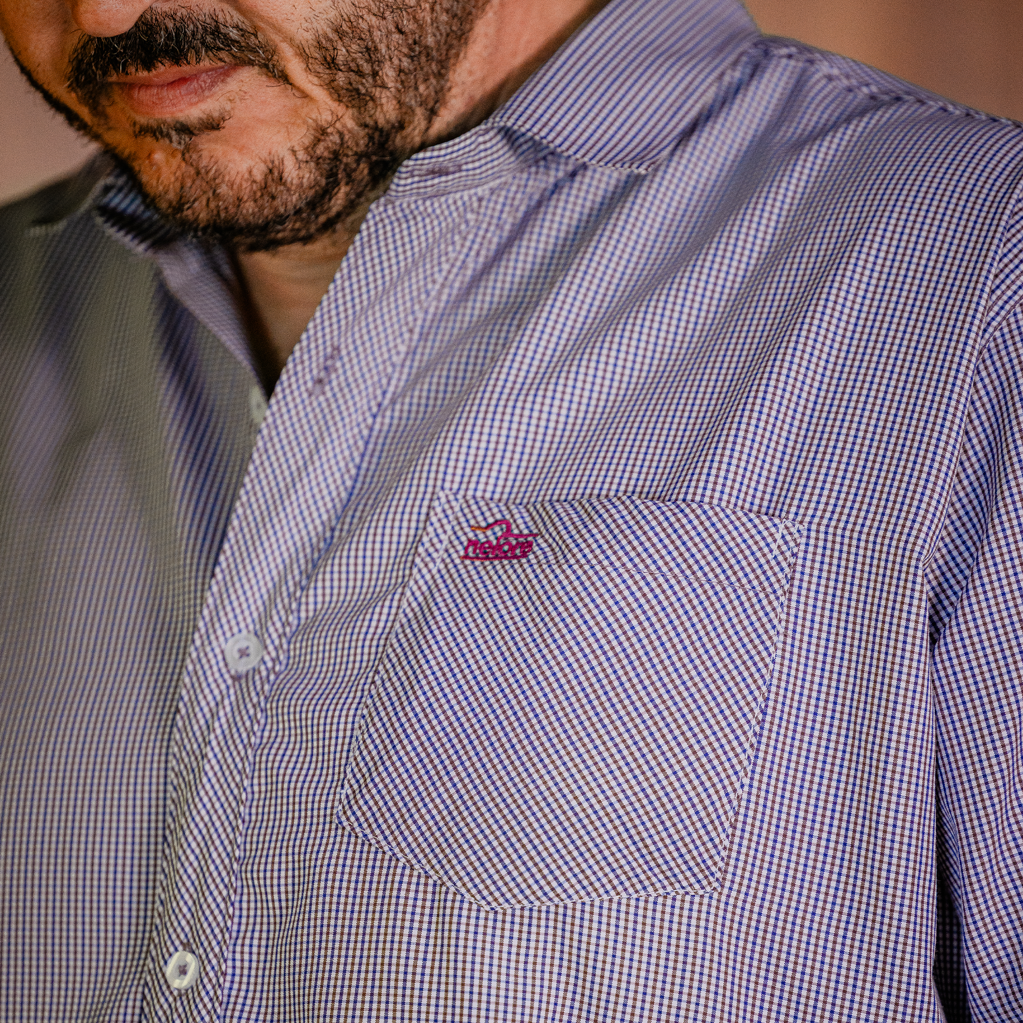 Camisa Xadrez Bordô (Manga Longa)